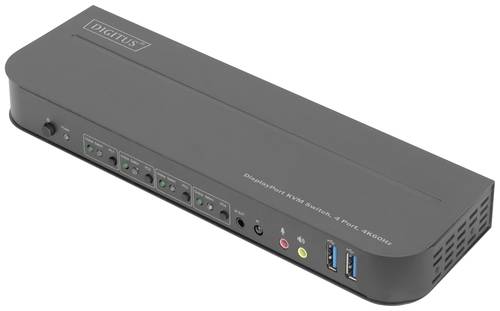 Digitus DS-12890 4 Port KVM-Extender Display-Port, HDMI Maus, Tastatur 4096 x 2160 Pixel, 1080 x 720 von Digitus