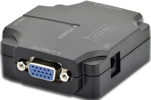 Digitus DS-41120-1 2 Port VGA-Splitter 1920 x 1080 Pixel Schwarz von Digitus