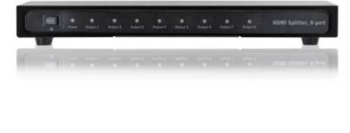 Digitus DS-43302 8 Port HDMI-Splitter Metallgehäuse, Ultra HD-fähig, mit Aluminiumgehäuse, LED-An von Digitus