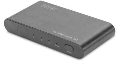 Digitus DS-45316 3 Port HDMI-Switch Metallgehäuse, Ultra HD-fähig, mit Aluminiumgehäuse, LED-Anze Digitus DS-45316 3 Port HDMI-Switch Metallgehäuse, Ultra HD-fähig, mit Aluminiumgehäuse, LED-Anze von Digitus