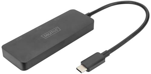 Digitus DS-45333 HDMI / USB-C® Adapter [1x USB-C® - 3x HDMI-Buchse] Schwarz HDMI-fähig, High Spee von Digitus