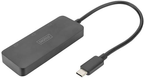 Digitus DS-45334 DisplayPort / USB-C® Adapter [1x USB-C® - 3x DisplayPort Buchse] Schwarz ohne Lad von Digitus