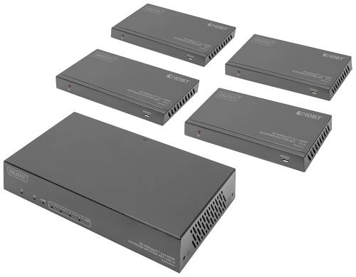 Digitus DS-55510 HDMI Adapter [1x HDMI-Buchse - 4x HDMI-Buchse] Schwarz HDMI-fähig, High Speed-HDMI von Digitus