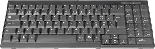 Digitus DS-72000CH Kabelgebunden KVM-Tastatur Schweiz, QWERTZ, Windows® Schwarz von Digitus