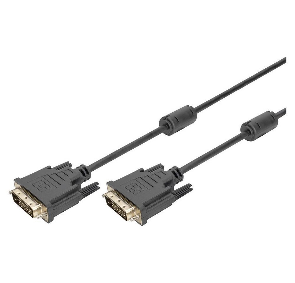Digitus DVI-D-Monitorkabel Digital DualLink HDMI-Kabel, (5.00 cm), schraubbar, mit Ferritkern von Digitus