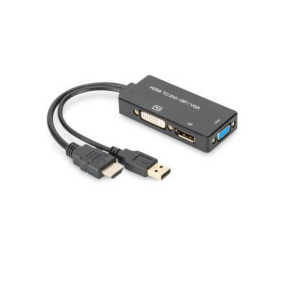 Digitus Digitus AV Konverter AK-330403-002-S [HDMI - DVI, VGA, DisplayPort] 38 Audio-Adapter, 20.00 cm von Digitus