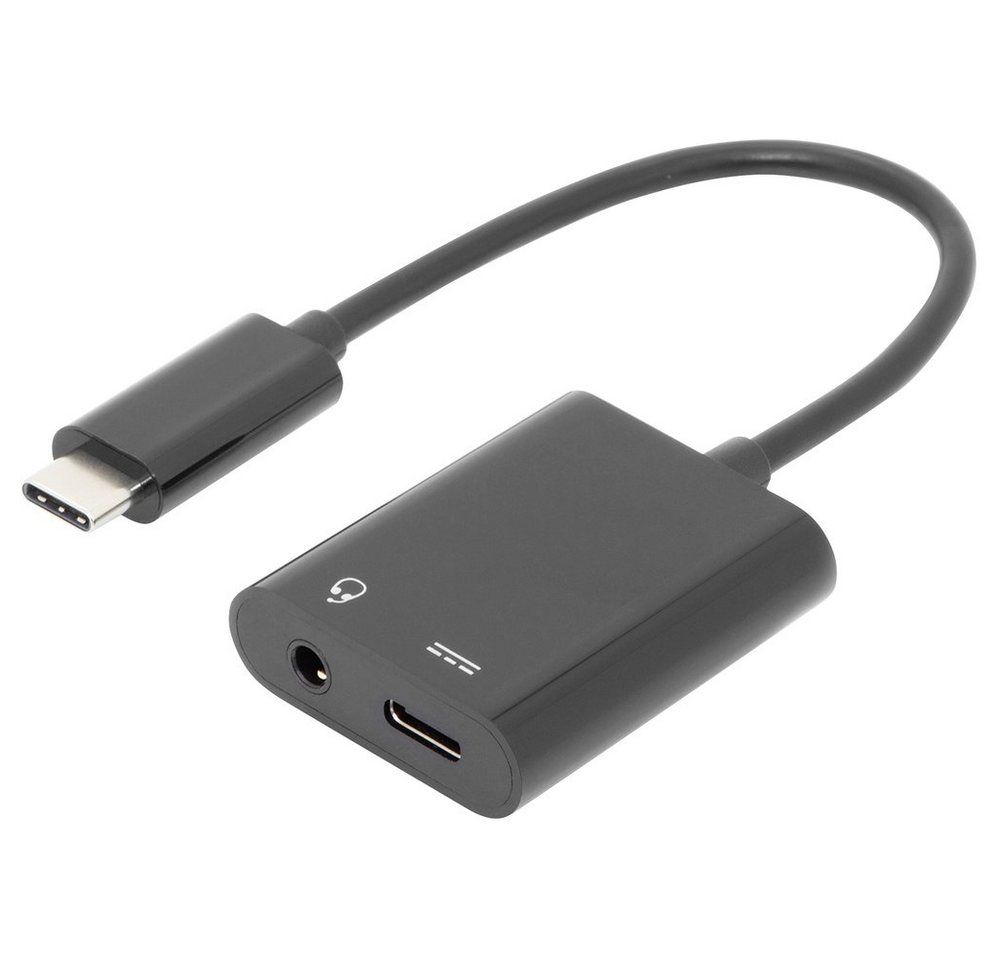 Digitus Digitus Audio Adapterkabel [1x USB-C® Stecker - 2x USB-C® Buchse, Klin USB-Adapter, 20.00 cm von Digitus