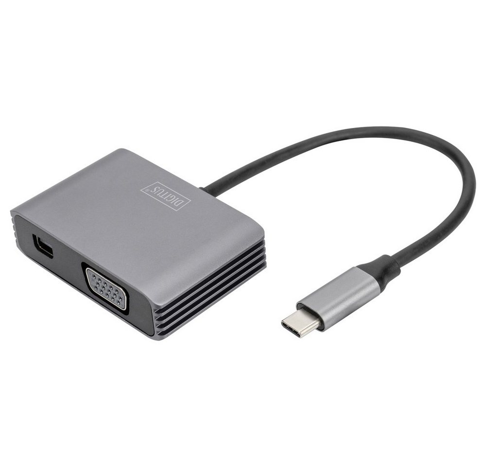 Digitus Digitus DA-70825 Mini-DisplayPort / USB-C® / VGA Adapter [1x USB-C® - TV-Adapter, 0.2 cm von Digitus
