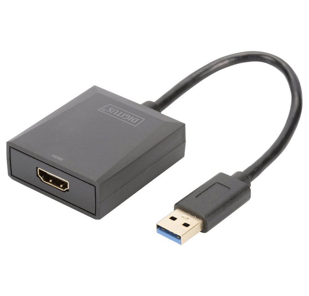 Digitus Digitus DA-70841 HDMI / USB 3.2 Gen 1 (USB 3.0) Adapter [1x USB 3.2 Ge TV-Adapter, 15.00 cm von Digitus