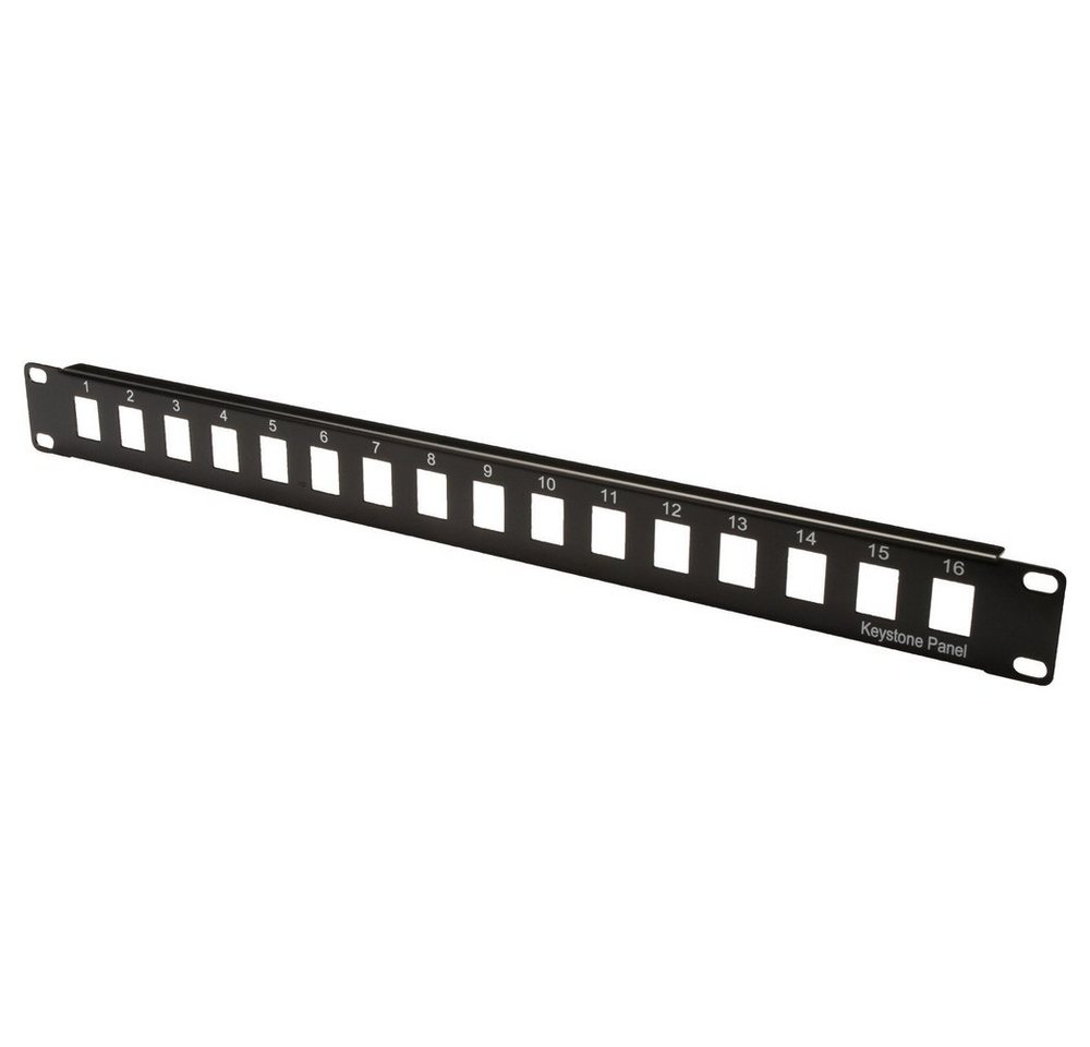 Digitus Digitus DN-91400 16 Port Netzwerk-Patchpanel 483 mm (19) Unbestückt 1 Netzwerk-Patch-Panel von Digitus