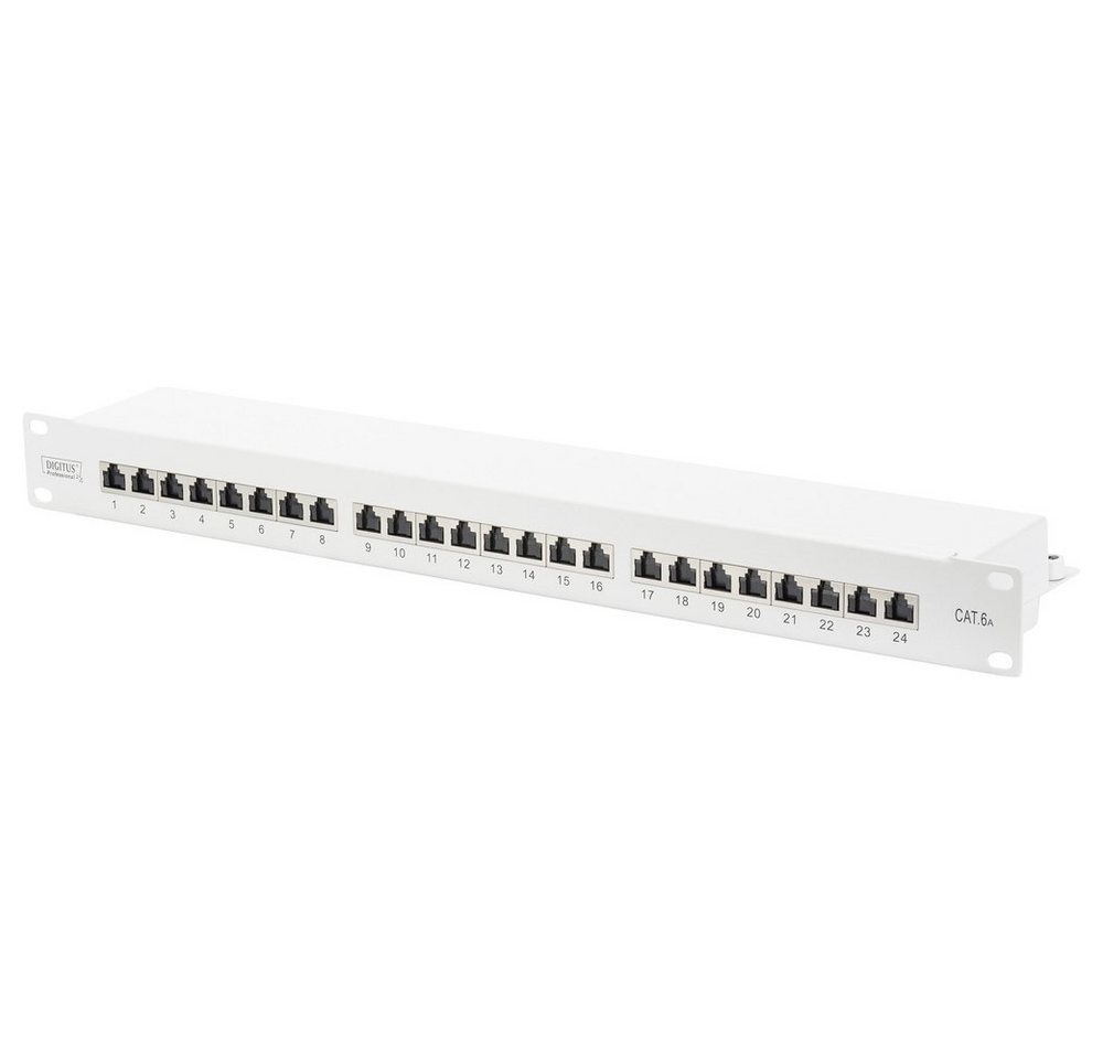Digitus Digitus DN-91624S-EA 24 Port Netzwerk-Patchpanel 483 mm (19) CAT 6a 1 Netzwerk-Patch-Panel von Digitus