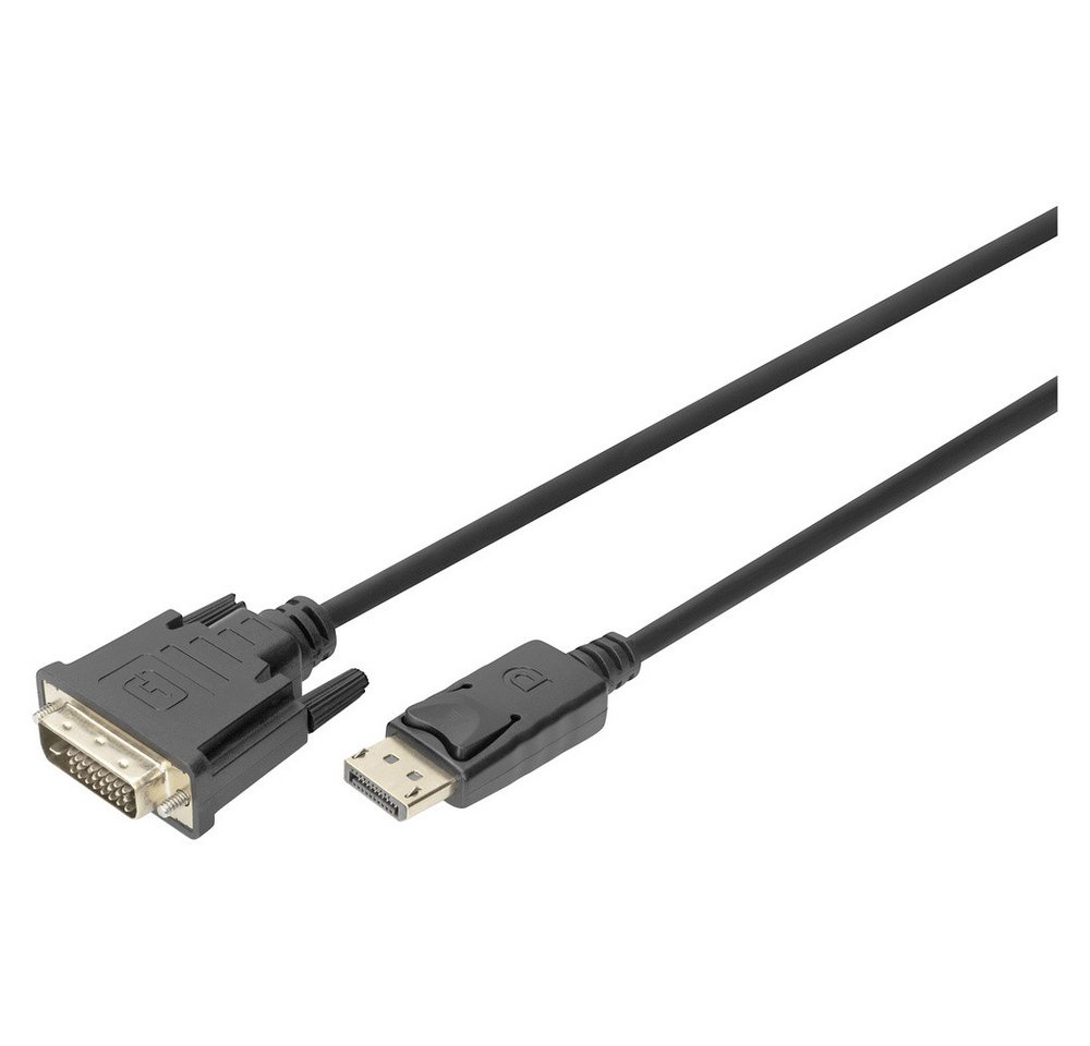 Digitus Digitus DVI / DisplayPort Anschlusskabel DisplayPort Stecker 3.00 m Sc HDMI-Kabel, (300.00 cm) von Digitus