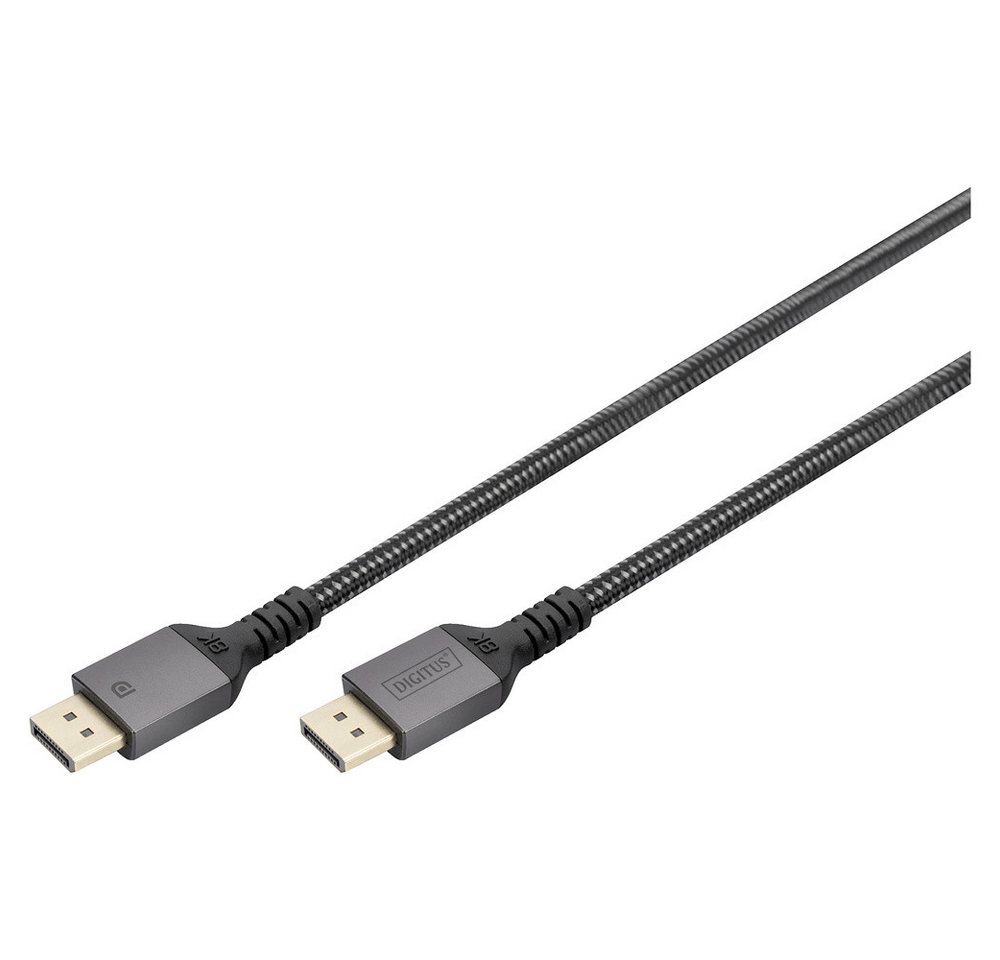 Digitus Digitus DisplayPort Anschlusskabel DisplayPort Stecker 2 m Schwarz DB- HDMI-Kabel, (200.00 cm) von Digitus