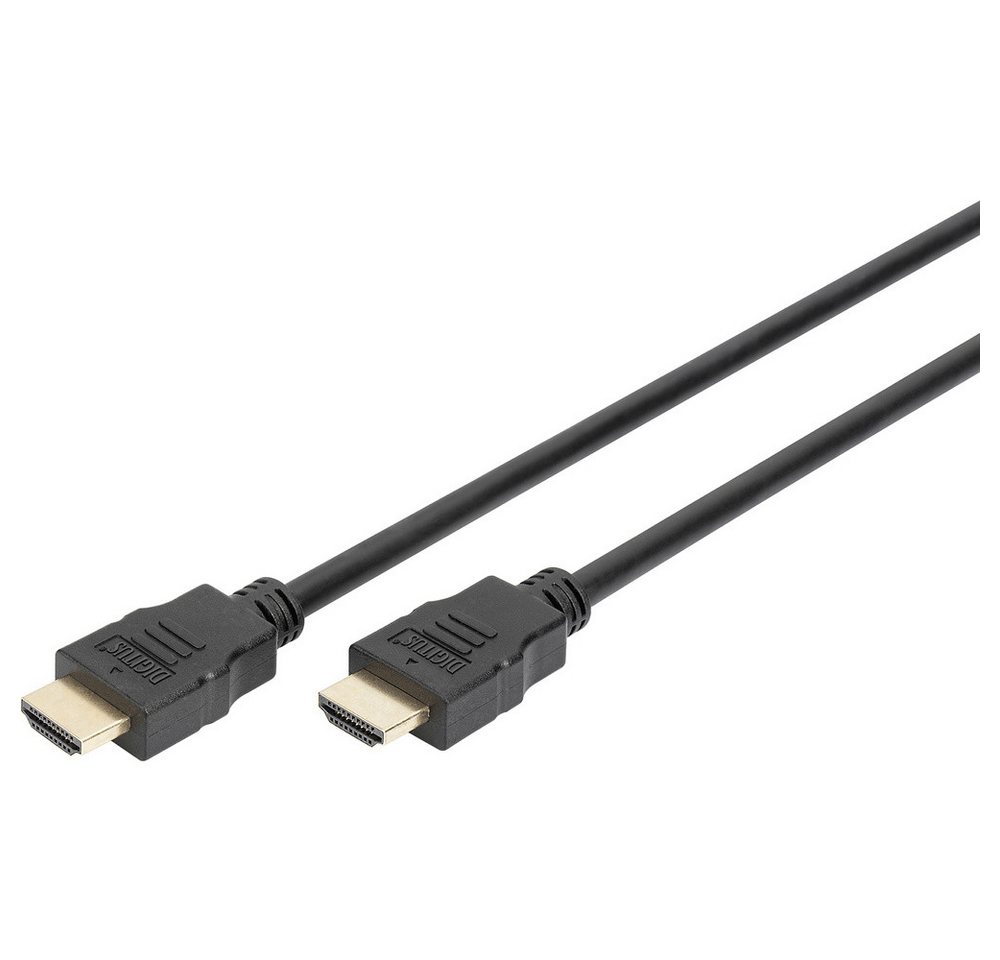 Digitus Digitus HDMI Anschlusskabel HDMI-A Stecker, HDMI-A Stecker 2.00 m Schw HDMI-Kabel, (200.00 cm) von Digitus