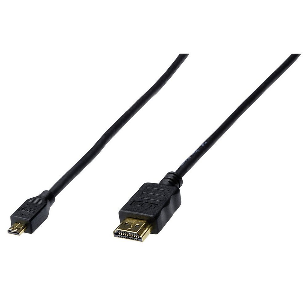 Digitus Digitus HDMI Anschlusskabel HDMI-A Stecker, HDMI-Micro-D Stecker 1.00 HDMI-Kabel, (1.00 cm) von Digitus