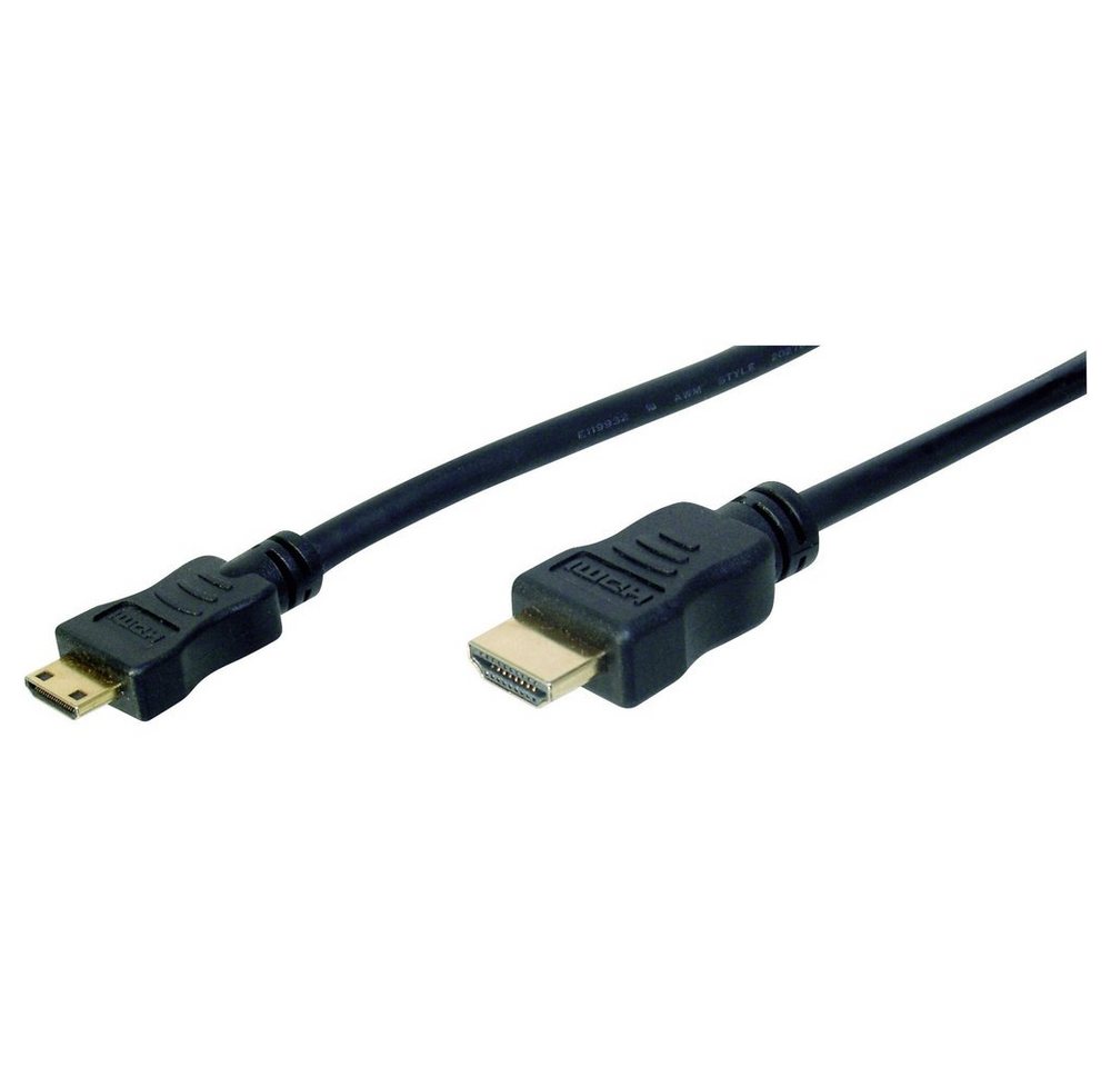Digitus Digitus HDMI Anschlusskabel HDMI-A Stecker, HDMI-Mini-C Stecker 2.00 m HDMI-Kabel, (2.00 cm) von Digitus
