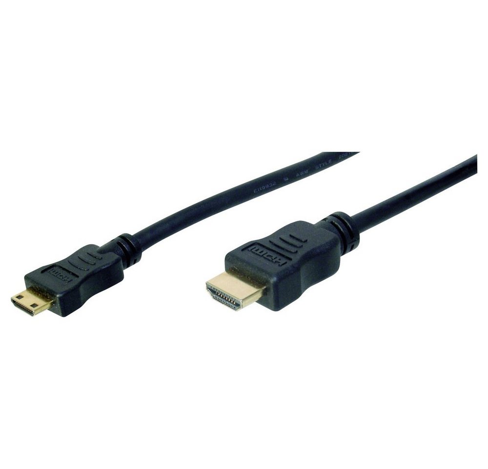 Digitus Digitus HDMI Anschlusskabel HDMI-A Stecker, HDMI-Mini-C Stecker 2.00 m HDMI-Kabel, (200.00 cm) von Digitus