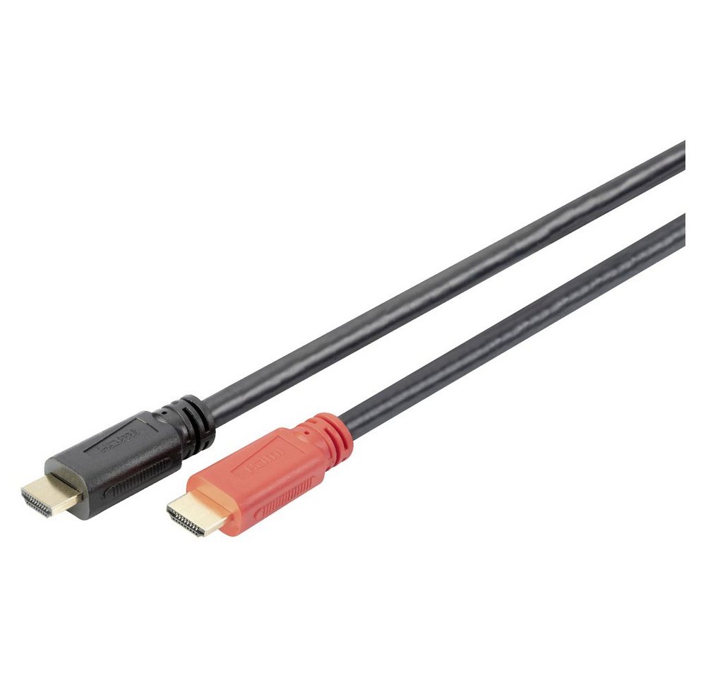 Digitus Digitus HDMI Anschlusskabel HDMI-A Stecker 10 m Schwarz DB-330118-100- HDMI-Kabel, (10 cm) von Digitus