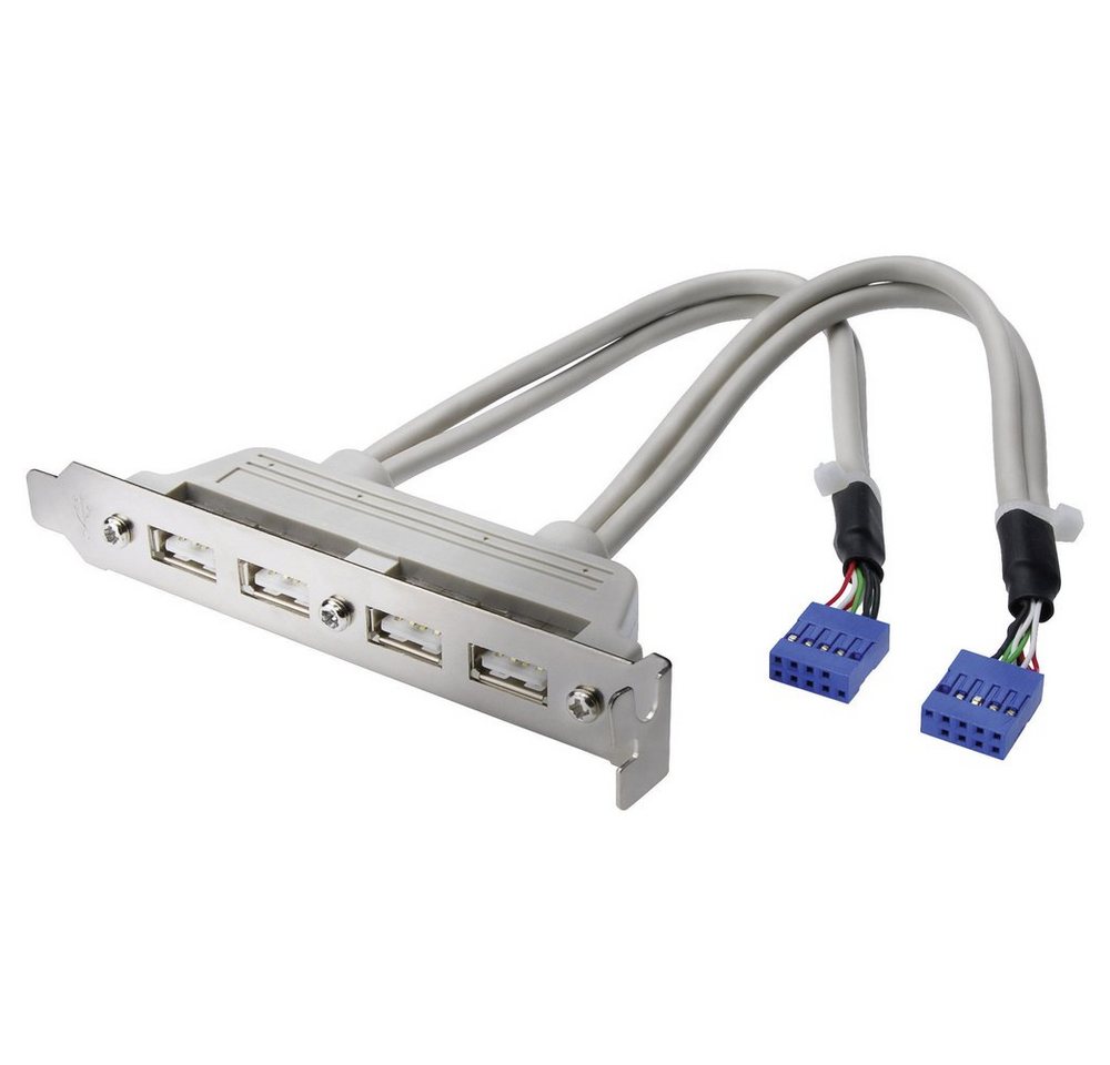 Digitus Digitus USB 2.0 Adapter [4x USB 2.0 Buchse intern 10pol. - 2x USB 2.0 USB-Adapter, 20.00 cm Digitus Digitus USB 2.0 Adapter [4x USB 2.0 Buchse intern 10pol. - 2x USB 2.0 USB-Adapter, 20.00 cm von Digitus