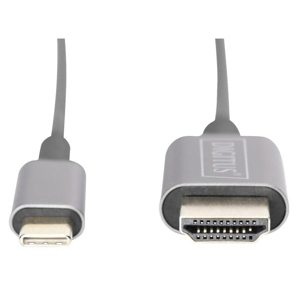 Digitus Digitus USB-Kabel USB-C® Stecker, HDMI-A Stecker 2.00 m Schwarz DB-3 USB-Kabel, (2.00 cm) von Digitus