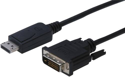 Digitus DisplayPort / DVI Adapterkabel DisplayPort Stecker, DVI-D 24+1pol. Stecker 1.00m Schwarz AK- von Digitus