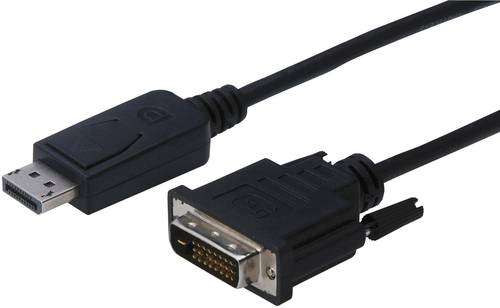 Digitus DisplayPort / DVI Adapterkabel DisplayPort Stecker, DVI-D 24+1pol. Stecker 5.00m Schwarz sch von Digitus