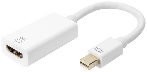 Digitus DisplayPort / HDMI Anschlusskabel DisplayPort Stecker, HDMI-A Buchse 0.20m Weiß DB-340416-0 von Digitus