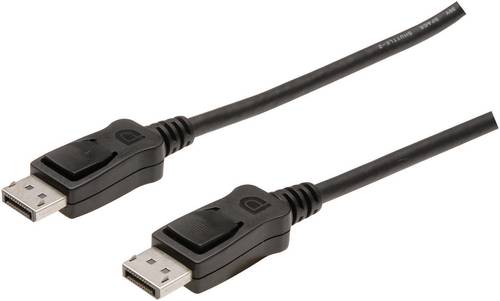 Digitus DisplayPort Anschlusskabel DisplayPort Stecker, DisplayPort Stecker 1.00m Schwarz AK-340100- von Digitus