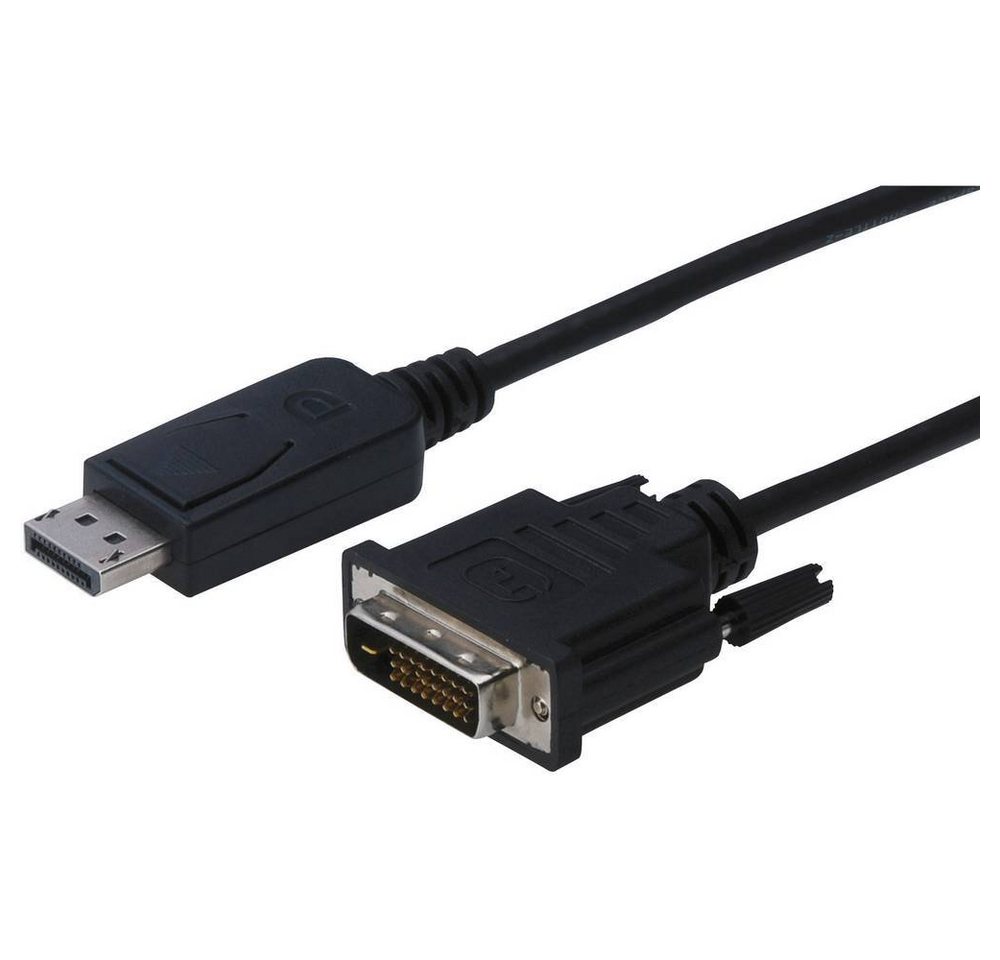 Digitus DisplayPort auf DVI-Kabel 1 m HDMI-Kabel, (1.00 cm), schraubbar von Digitus