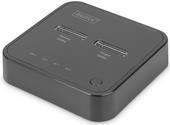 DIGITUS - SSD-Dockingstation mit Datenanzeige, Offline Clone Schächte: 2 - M.2 - M.2 NVMe Card - USB-C 3,2 (Gen 2) - Schwarz (DA-71545) von Digitus