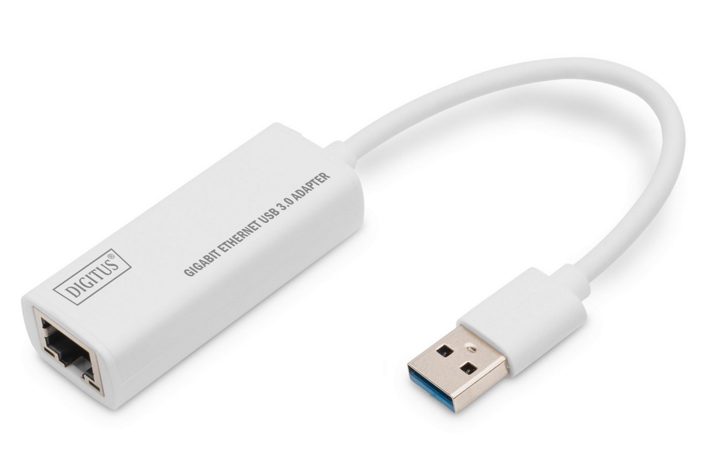 Digitus Gigabit Ethernet USB-3.0-Adapter Netzwerk-Adapter zu RJ-45 (Ethernet), 15 cm von Digitus