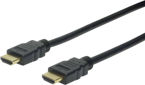 Digitus HDMI Anschlusskabel HDMI-A Stecker, HDMI-A Stecker 1.00m Schwarz AK-330107-010-S Audio Retur von Digitus