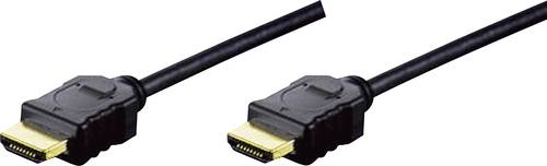 Digitus HDMI Anschlusskabel HDMI-A Stecker, HDMI-A Stecker 2.00m Schwarz AK-330114-020-S HDMI-Kabel von Digitus