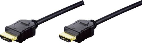 Digitus HDMI Anschlusskabel HDMI-A Stecker, HDMI-A Stecker 5.00m Schwarz AK-330114-050-S vergoldete von Digitus