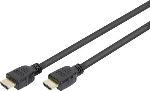 Digitus HDMI Anschlusskabel HDMI-A Stecker, HDMI-A Stecker 5.00m Schwarz AK-330124-050-S vergoldete von Digitus