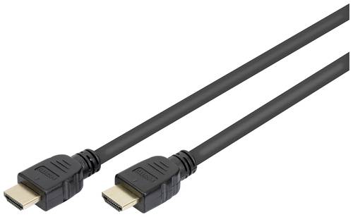 Digitus HDMI Anschlusskabel HDMI-A Stecker 1.00m Schwarz DB-330124-010-S Ultra HD (8K), vergoldete S von Digitus