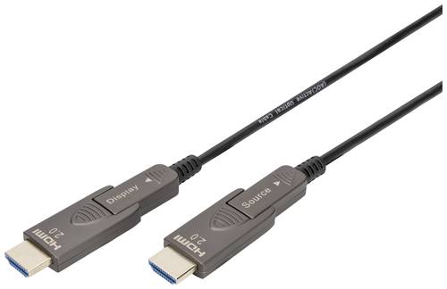 Digitus HDMI Anschlusskabel HDMI-A Stecker 10m Schwarz AK-330127-100-S doppelt geschirmt, dreifach g von Digitus