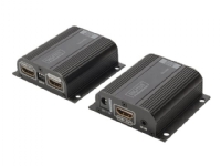 Digitus HDMI Extender Set, Full HD, 50 m, 1920 x 1080 Pixel, AV-Sender & -Empfänger, 50 m, Kabelgebunden, Schwarz, HDCP von Digitus
