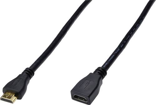 Digitus HDMI Verlängerungskabel HDMI-A Stecker, HDMI-A Buchse 5.00m Schwarz AK-330201-050-S High Sp von Digitus
