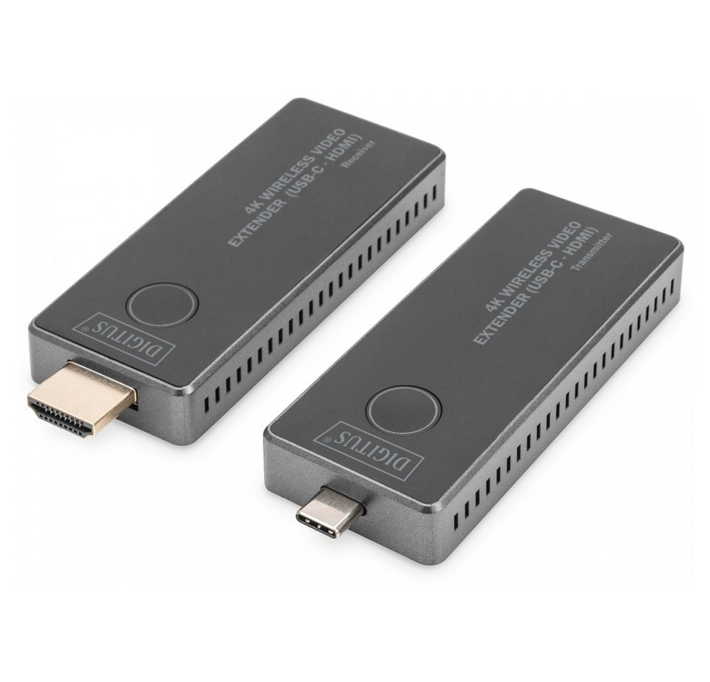 Digitus Heimkinosystem Digitus 4K Wireless Video Extender USB-C > HDMI (802.11ac, 802.11n, Ethernet, Hochwertige Verarbeitung und modernes Design) von Digitus
