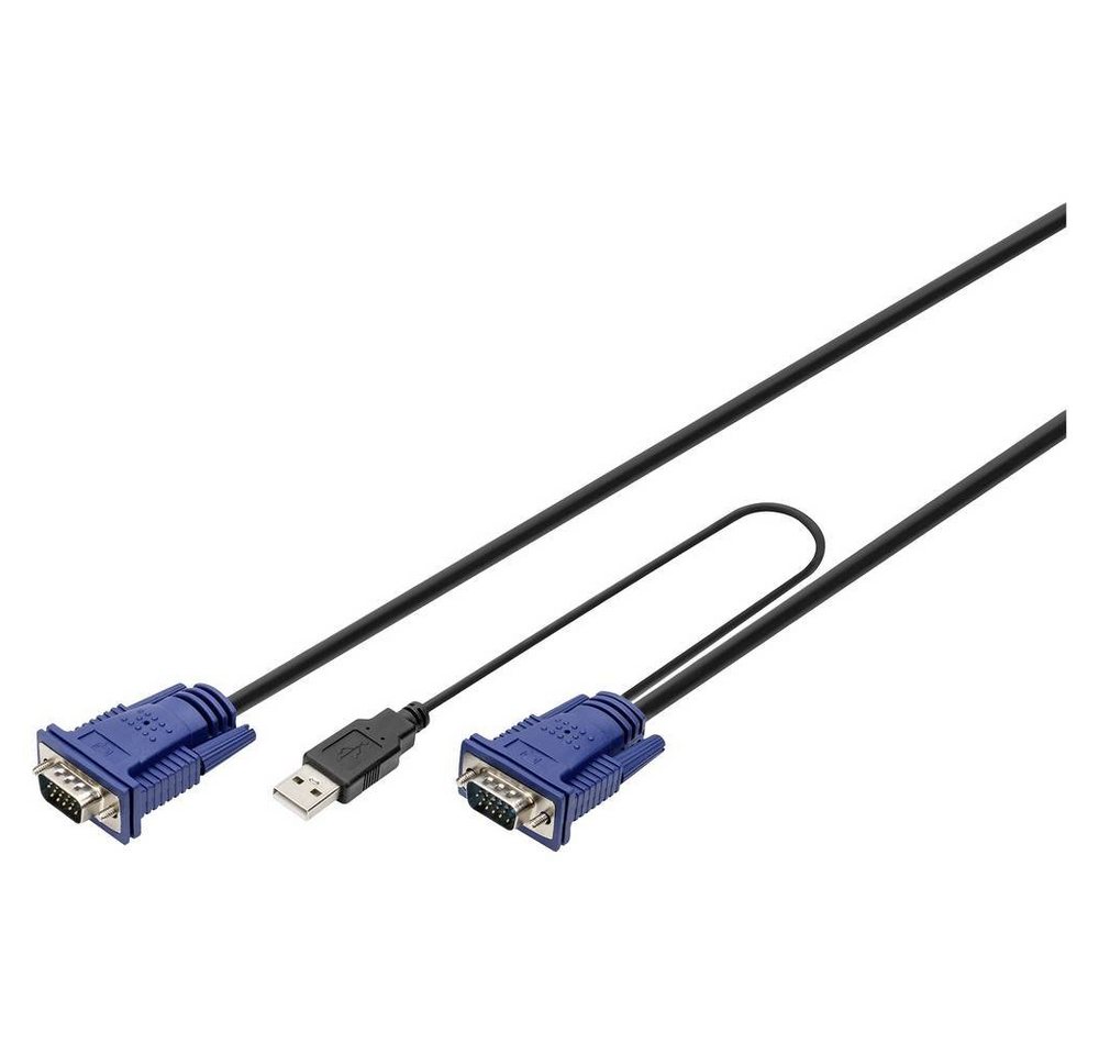 Digitus KVM Kabel PS/2 für KVM Konsolen 1.8 m Computer-Adapter von Digitus