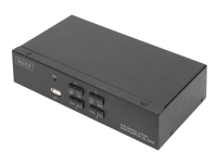Digitus KVM-Switch, 4-Port, Single-Display, 4K, HDMI®, 3840 x 2160 Pixel, 4K Ultra HD, Schwarz von Digitus