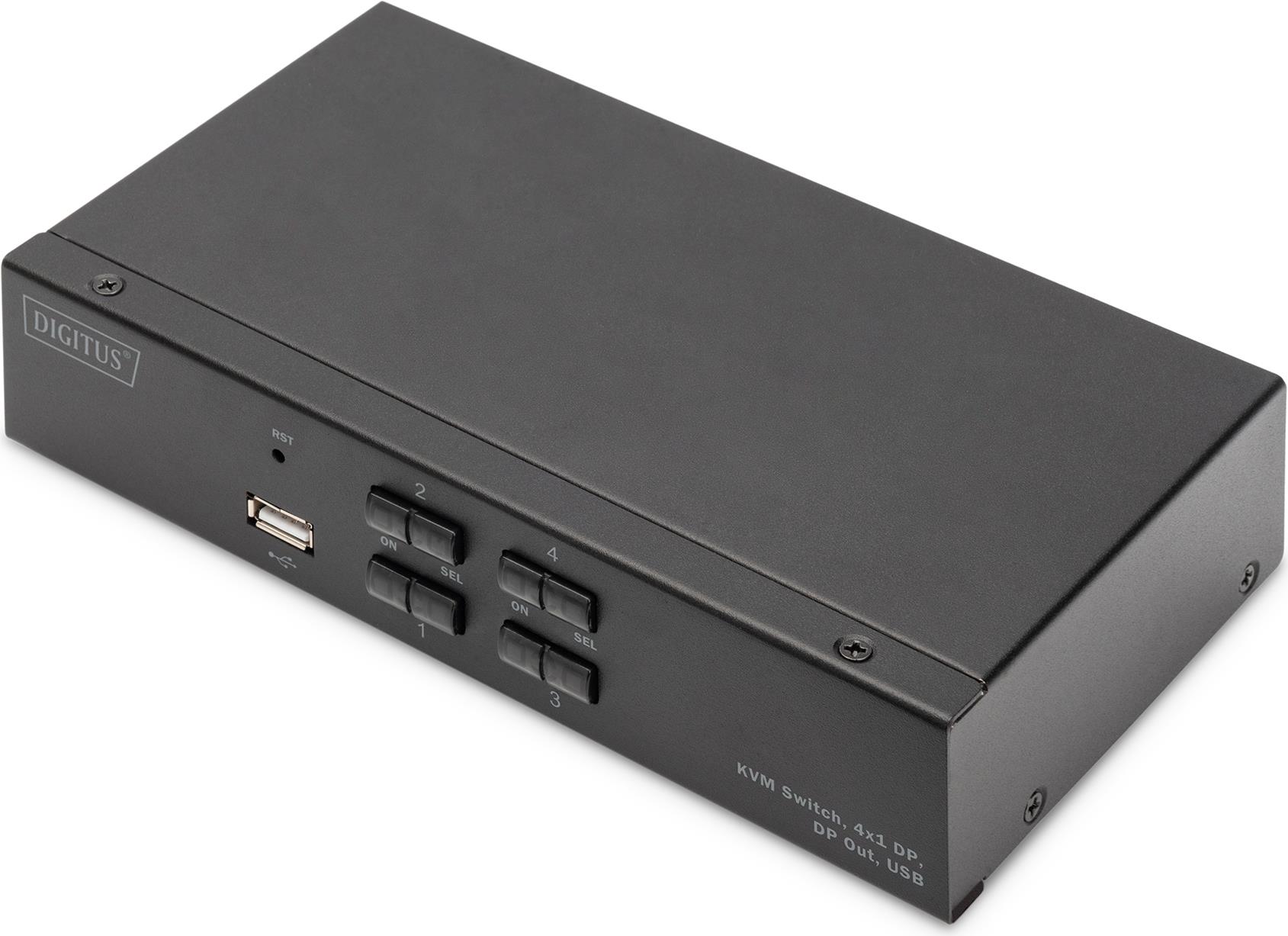 Digitus KVM Switch - 4x1 DP - DP Out,USB (DS-12891) von Digitus