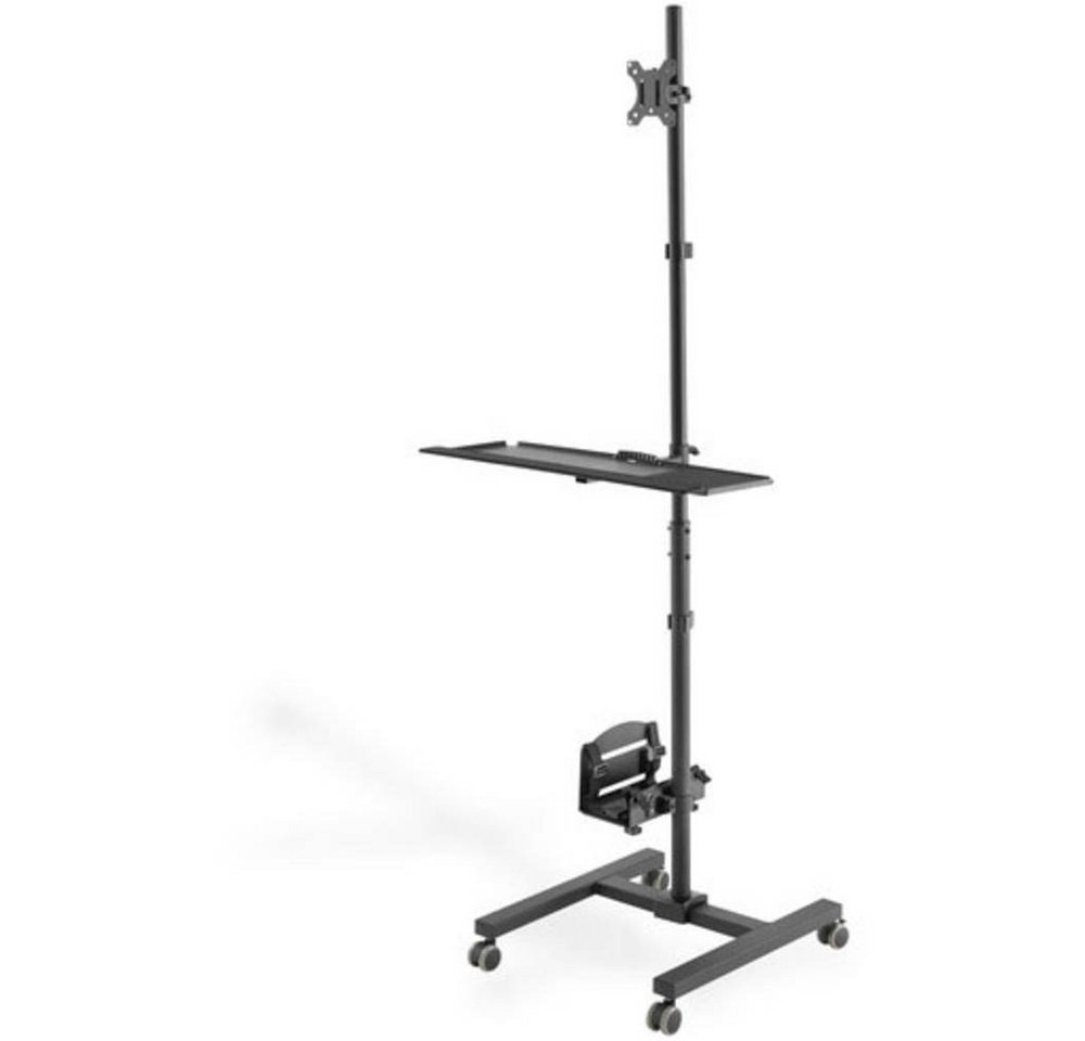 Digitus Monitor-Halterung Mobile Workstation (Monitor, PC Halter, (Ausziehbar, Kombihalterung) von Digitus