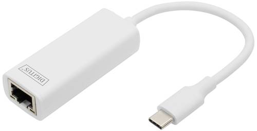 Digitus Netzwerk, USB 3.2 Gen 1 (USB 3.0) Adapter [1x USB 3.2 Gen 1 Stecker C (USB 3.0) - 1x RJ45-Bu von Digitus