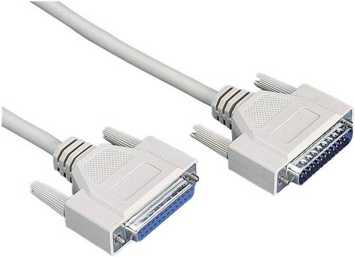 Digitus Parallel Verlängerungskabel [1x D-SUB-Stecker 25pol. - 1x D-SUB-Buchse 25pol.] 2.00m Grau von Digitus