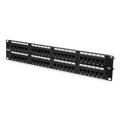 Digitus Patch Panel 48,3cm 19Zoll 48Port Cat6 geschirmt 2HE von Digitus