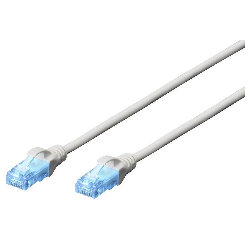 Digitus CAT 5e U-UTP Patchkabel, Cu, PVC AWG 26/7, Länge LAN-Kabel, (25.00 cm), verdrillte Paare von Digitus
