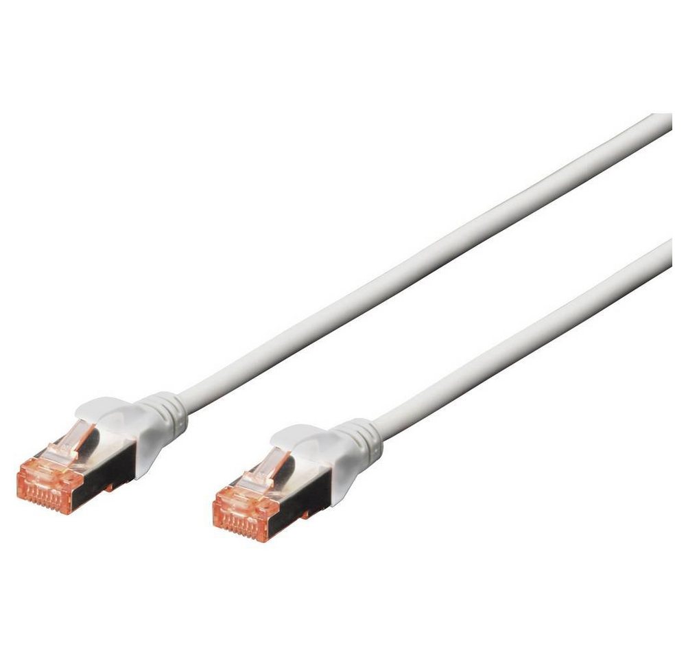 Digitus Professional CAT 6 S-FTP Patchkabel, LSZH, AWG LAN-Kabel, Halogenfrei, verdrillte Paare, mit Rastnasenschutz, Flammwidrig von Digitus