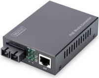 Digitus Professional DN-82160 - Medienkonverter - GigE - 10Base-T, 1000Base-LX, 100Base-TX, 1000Base-T - SC Single-Modus / RJ-45 - bis zu 20 km - 1310 nm (DN-82160) von Digitus